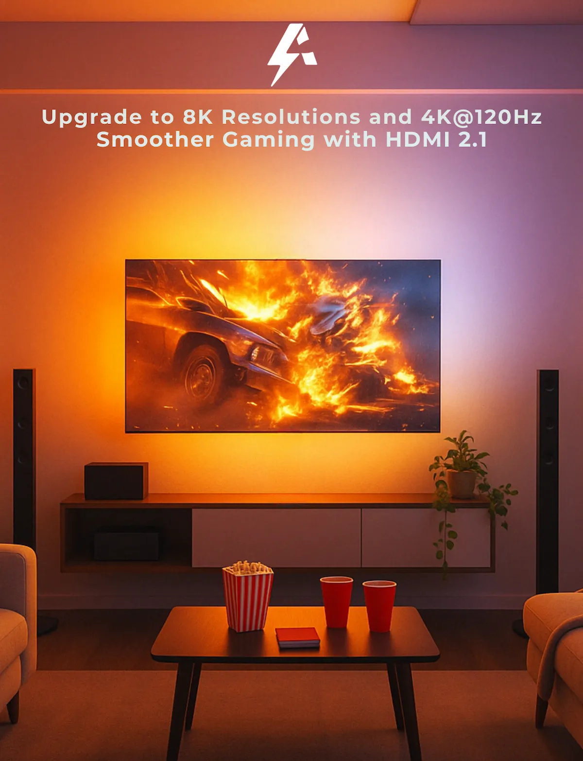 Apex HDMI 2.1 Version TV Backlight (32-90 Inch TV size) - Image 6