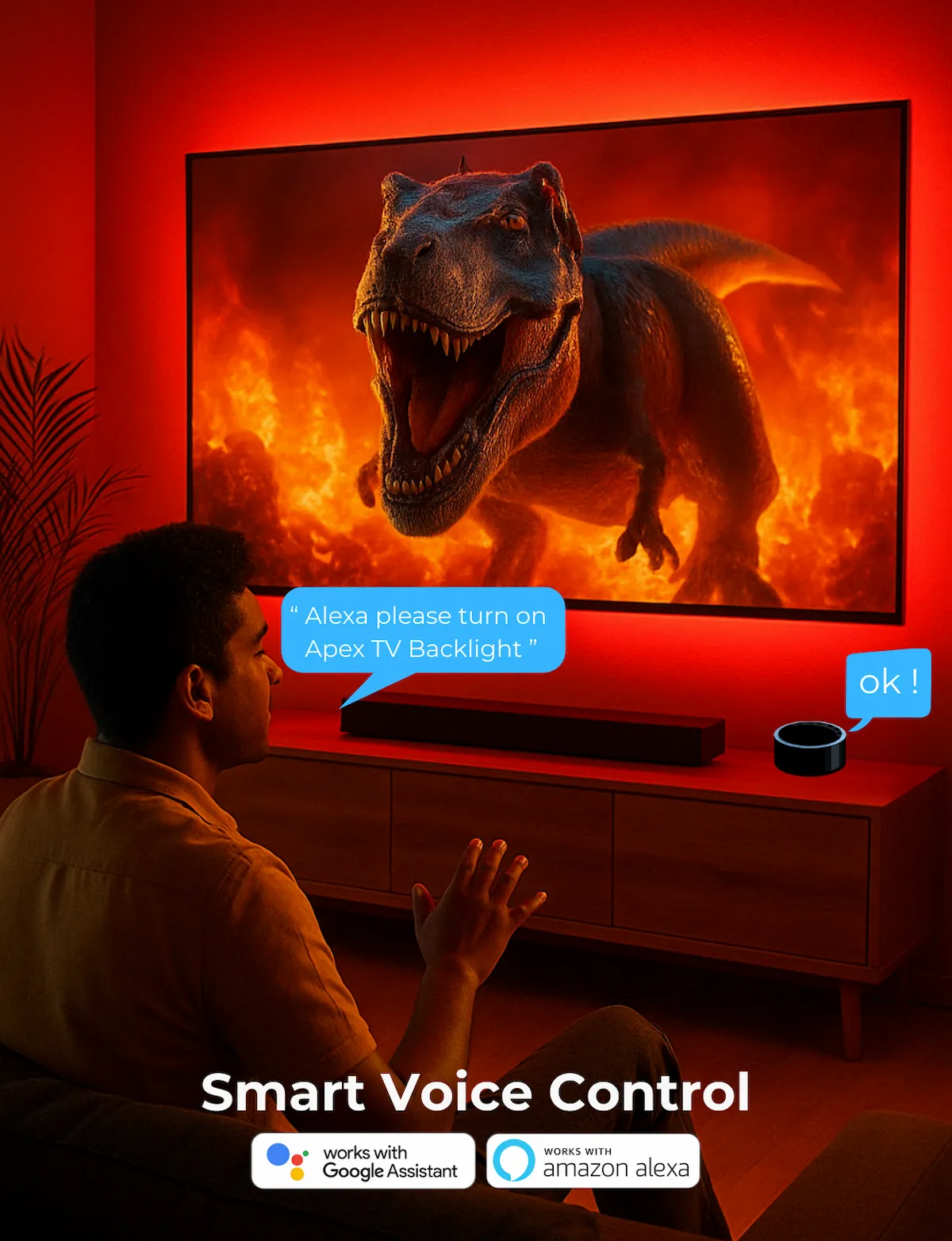 Apex HDMI 2.1 Version TV Backlight (32-90 Inch TV size) - Image 8