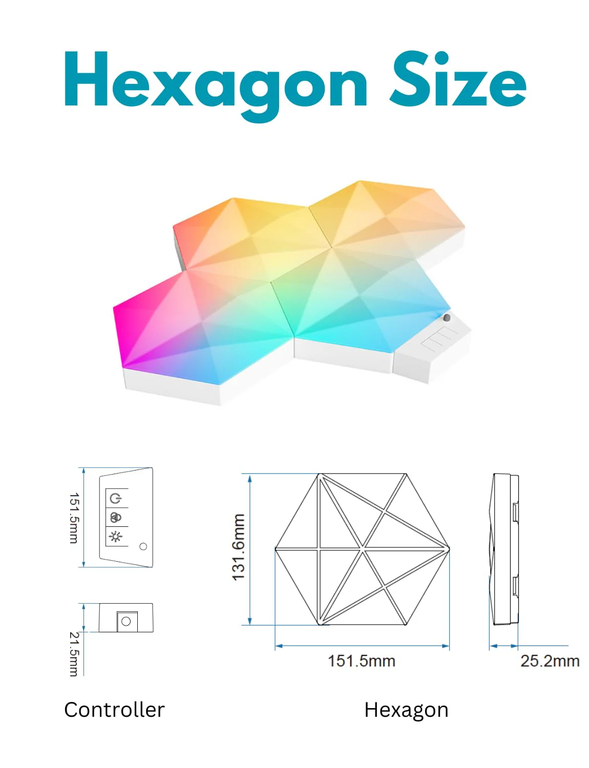 Apex Hexagon Light(RGBIC)(Big Hexagon) - Image 4