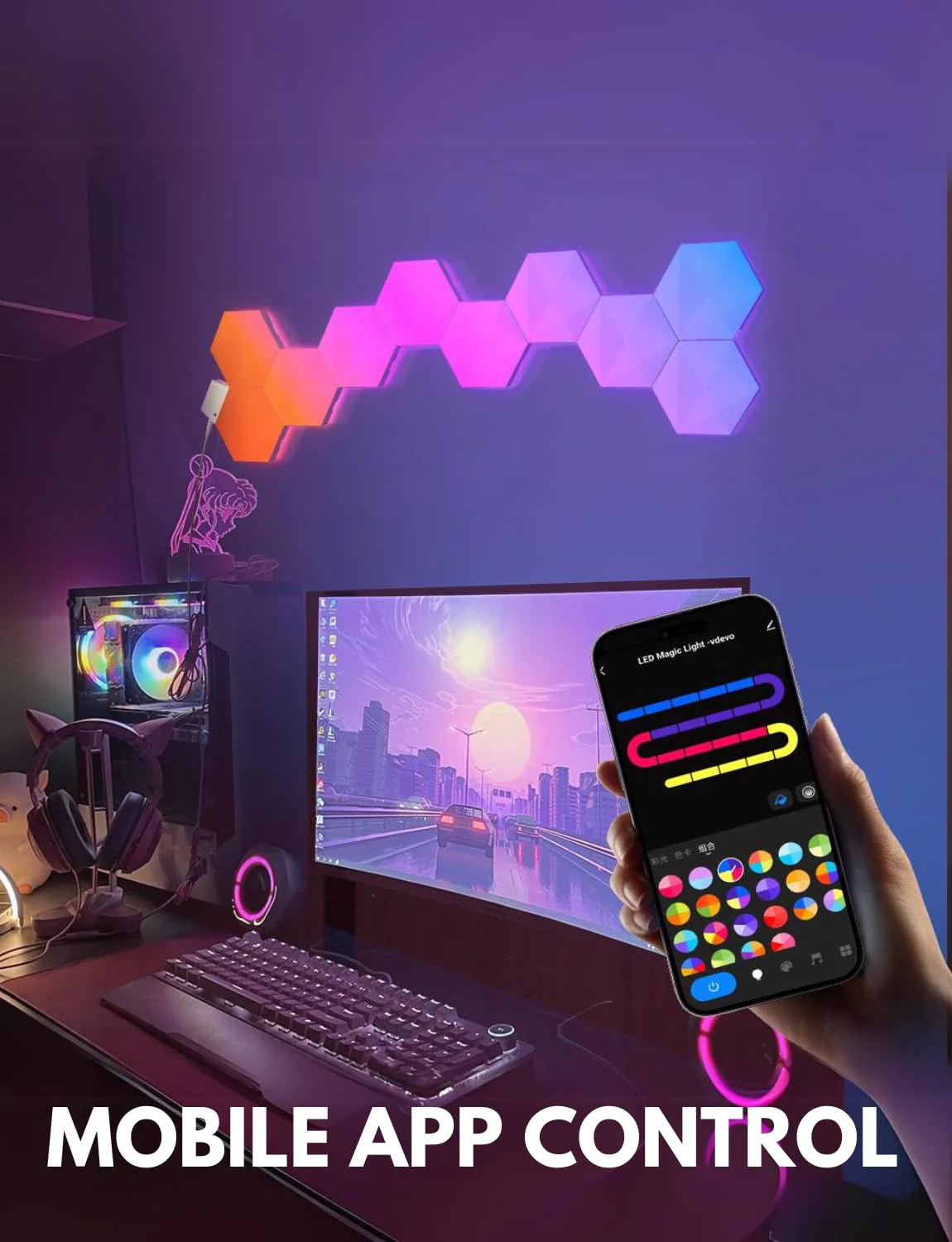 Apex Hexagon Light(RGBIC)(Big Hexagon) - Image 5