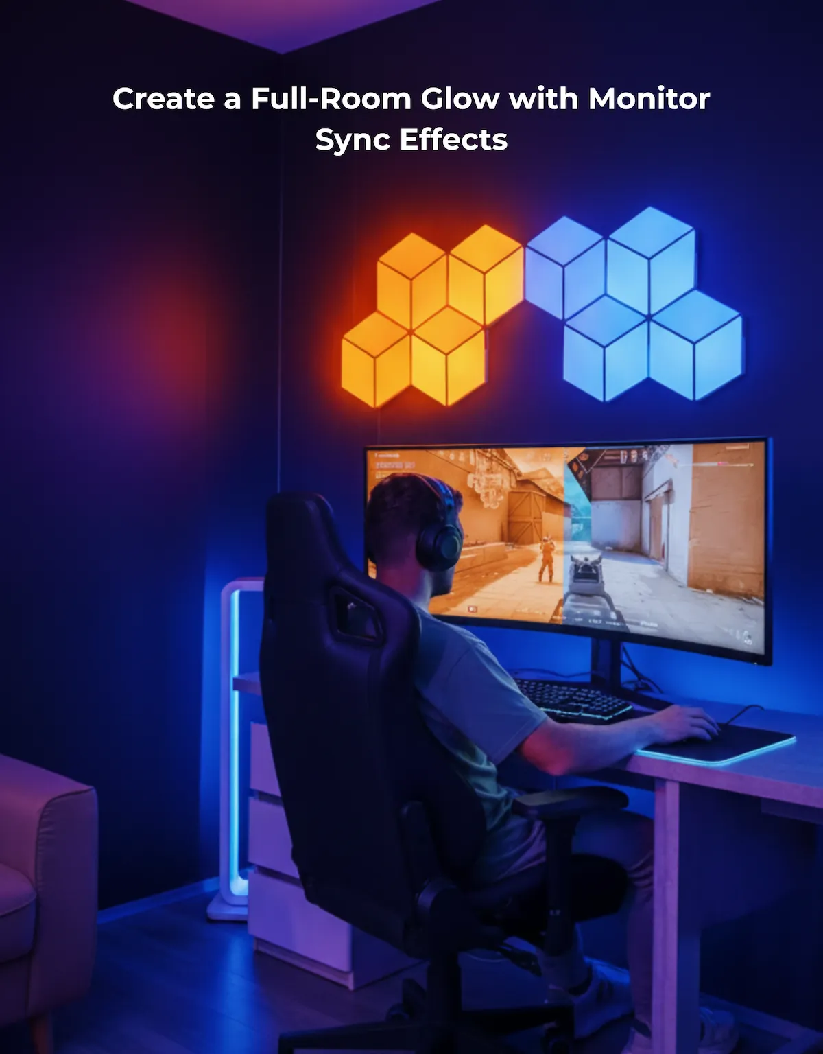 Apex Monitor Sync Hexagon Light (6 Pcs) - Image 6