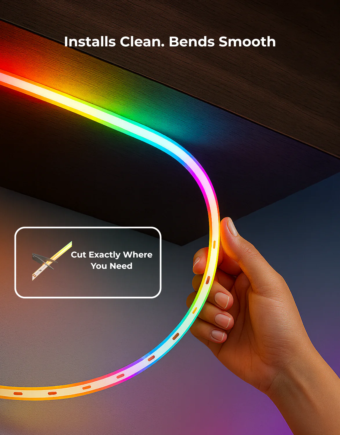 Apex RGBIC COB Led Strip light (5 M/16.4ft) - Image 8