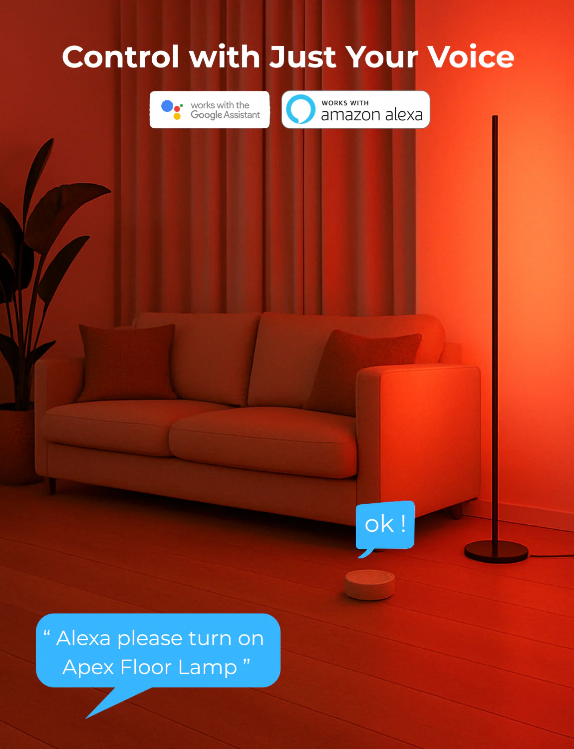 Apex RGBICW Floor Lamp - Image 3