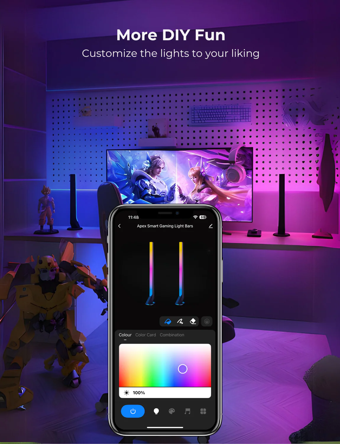 Apex Smart RGBIC Gaming Light Bars - Image 4